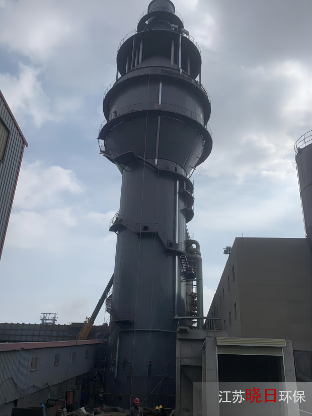 兰州钢铁烧结烟气脱硫二级塔和湿